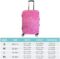 WOEZKEX Pink Glitter Pattern Luggage Cover Washable Travel Gear Cover 18/24/28/32 Inch Suitcase Protective Cover