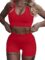 Micoson Womens Seamless Workout Sets Two Piece Exercise Outfits Ribbed Racerback Activewear Sets