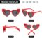 Clout Goggle Heart Sunglasses Vintage Cat Eye Mod Style Retro Kurt Cobain Glasses