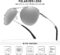 BOTPOV Aviator Sunglasses for Men Women Polarized UV400 Protection Mirrored Lens Metal Frame with Spring Hinges…