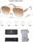 SOJOS Retro Square Metal Frame Sunglasses for Women Men, Vintage Double Bridge Flat Lens Women Mens Sun Glasses SJ1180