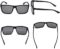 NIEEPA Men’s Sports Polarized Sunglasses Square Frame Glasses NP1007