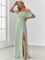 Ever-Pretty Womens Off The Shoulder Ruffle Party Dresses Side Split Beach Maxi Dress 00968