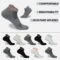FUNDENCY 6 Pack Men’s Ankle Athletic Socks Low Cut Breathable Running Tab Socks with Cushion Sole