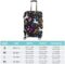 WOEZKEX Unicorns Flowers Leaves Halloween Luggage Cover Washable Travel Gear Cover 18/24/28/32 Inch Suitcase Protective Cover