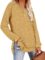 Aokosor Womens Sweaters Long Sleeve Shirts Lightweight Side Split Tunic Tops for Leggings Trending Now 2023