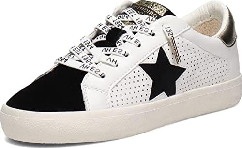 VINTAGE HAVANA Womens Gadol Perforated Lace Up Sneakers Shoes Casual – White