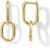 PAVOI 14K Gold Convertible Link Earrings for Women | Paperclip Link Chain Earrings | Drop Dangle Earrings