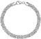 Miabella Italian 925 Sterling Silver Byzantine Bracelet for Women, Handmade in Italy