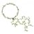 AWAYTR Fashion for Bohemian Style Wedding Bride Bridal Headdress Floral Flower Garland Headwear Headbands (Cream white)