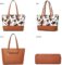 Women Fashion Handbags Wallet Tote Bag Shoulder Bag Top Handle Satchel Purse Set 4pcs
