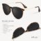 MINOQIO Polarized Sunglasses For Women 100% UV Blocking Retro Round Fashion Mirrored Lens Sunglasses For Man & Women