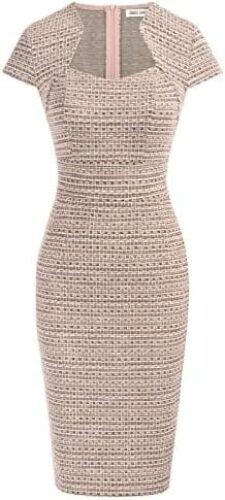 GRACE KARIN Women’s Gorgeous Work Pencil Dress Cap Sleeve Sexy Bodycon Dress