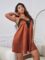 MakeMeChic Women’s Plus Size Satin Slip Nightgown Lace Trim Silk Cami Night Dress Sleepwear