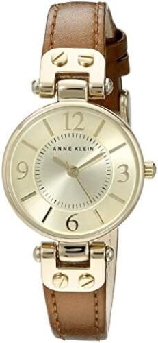 Anne Klein Women’s Leather Strap Watch