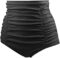 Tempt Me Women’s High Waisted Swimsuit Bottom Tummy Control Ruched Bikini Bottom Vintage Swim Shorts Tankini Briefs