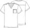 Cherokee Men & Women Scrubs Top Workwear Revolution 1 Pocket Tuckable V-Neck WW625