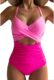 Eomenie Women’s One Piece Swimsuits Tummy Control Cutout High Waisted Bathing Suit Wrap Tie Back 1 Piece Swimsuit