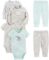 Simple Joys by Carter’s Unisex Babies’ 6-Piece Bodysuits (Short and Long Sleeve) and Pants Set