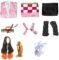 Anime Cosplay Costume Outfit Dress Suit Full Set with Hairwear and Mouthpiece two style Women