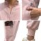 niaahinn Scrubs Set for Women Nurse Uniform Jogger Suit Stretch Top & Pants with Multi Pocket for Nurse Esthetician Workwear
