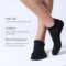 CS CELERSPORT 6 Pack Men’s Running Ankle Socks with Cushion, Low Cut Athletic Sport Tab Socks