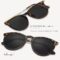 MINOQIO Polarized Sunglasses For Women 100% UV Blocking Retro Round Fashion Mirrored Lens Sunglasses For Man & Women