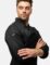 Chef Coat Jacket Men Long Sleeve easyClean Slim Fit Sleeve Pocket Kitchen Service Uniform Workwear