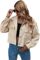 Verdusa Women’s Button Up Pocket Front Crop Corduroy Jacket Outerwear