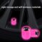 16PCS Fluorescent Tire Valve Stem Caps,Luminous Auto Wheel Air Valve Cap,Universal Decoration Accessories for Car/SUV/Bicycle/Trucks/Motorcycles,Cool Car Gifts (Car/Pink-16pcs)