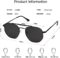 VANLINKER Retro Polarized Sunglasses for Women Men Vintage Shades UV400 Polygon Mirrored Lens VL9689