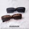 KUGUAOK Retro Rectangle Sunglasses Women and Men Vintage Small Square Sun Glasses UV Protection Glasse