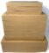 10 Pack of Assorted Kraft Gift Wrap Boxes with Lids – Thick Heavy Weight Brown Kraft Apparel Boxes Includes 3 Lingerie Boxes, 5 Shirt Boxes, and 2 Robe Boxes