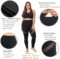 Plus Size Capri Leggings for Women with Pockets L-5X Workout Leggings Black Mesh Yoga Pants High Waisted Tummy Control