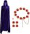 Wildox Women’s Halloween Cosplay Costume,Purple Cape and Anime Cosplay Waist Belt, Costumes Props Set