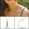 Jade necklace for women green jewelry as birthday gifts, crystal necklace with jade beads, green necklace crystal pendant necklace as spiritual jewelry for girls for birthstone necklace