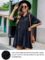 Blooming Jelly Womens Flowy Casual Dress Maternity Summer Dresses V Neck Button Down Cute Mini Dress with Pockets
