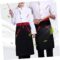 2pcs Costumes for Men for Cooking Black Outfit Shirts for Women Short Sleeved Shirts for Woman Baby Food