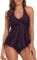 coastal rose Two Piece Tankini Bathing Suits for Women V Neck Halter Tankini Top with Bikini Bottom Tummy Control Swimsuits