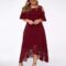 MOBCTG Plus Size Dresses for Women, Fashion Women’s Lace Stitching Ruffle Short-Sleeved Strapless Sheath Dress Women