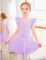 Arshiner Girls Ruffle Sleeve Ballet Dance Dress Tutu Skirted Leotard