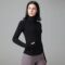 Seamless Full-Zip Women’s Sportswear Jacket Slim Fit Running, Yoga, Gym Flexible Activewear with Zipper Closure Long Sleeve