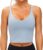 THE GYM PEOPLE Womens’ Sports Bra Longline Wirefree Padded with Medium Support