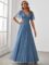 Ever-Pretty Women’s Illusion Short Sleeve Summer Tulle Bridesmaid Dresses for Wedding 0278
