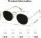 SOJOS Small Round Polarized Sunglasses for Women Men Classic Vintage Retro Shades UV400 SJ1014