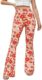 Sunflower Print Wide Leg Trousers: Romwe Women’s Bootcut High Waisted Yoga Pants