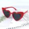 Love Heart Shaped Sunglasses for Women,Vintage Cat Eye Mod Style Retro Glasses