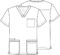 Cherokee Scrubs for Men Workwear Professionals V-Neck Four-Pocket Scrub Top WW695