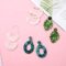 LANTAI 16 Pairs Trendy Acrylic Earrings Rattan Earrings for Women Girls-Summer Beach Straw Earrings Resin Dangle Drop Fashion Earrings Geometric Statement Earrings Vacation Jewelry