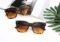 FEISEDY Vintage Women Butterfly Sunglasses Designer Luxury Square Gradient Sun Glasses Shades B2486
